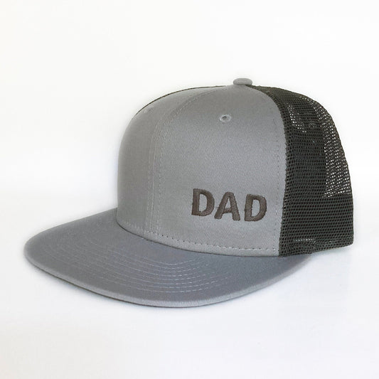 DAD Steel Grey Embroidered Trucker Hat
