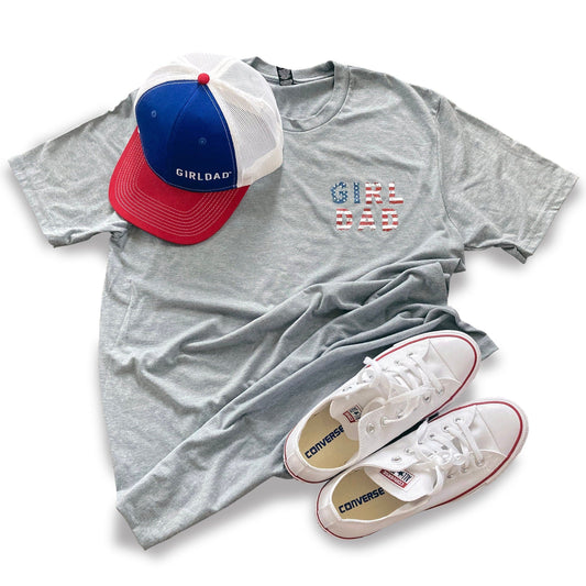 Girldad® Distressed Patriotic Shirt WHL