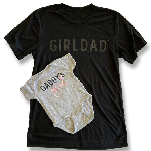 Daddy's Girl Bodysuit Grey Matching Daddy's Girl & Girldad Shirt