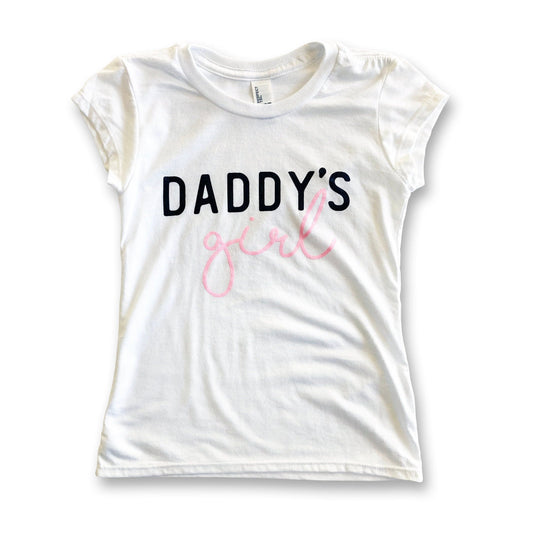 Daddy's Girl Perfect Tee White Matching Daddy's Girl & Girldad Shirt