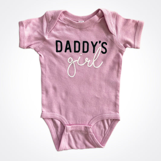 Daddy's Girl Bodysuit Pink Matching Daddy's Girl & Girldad Shirt