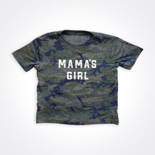 Mama's Girl Vintage Camo Shirt Matching Mama's Girl & Girlmom Shirt