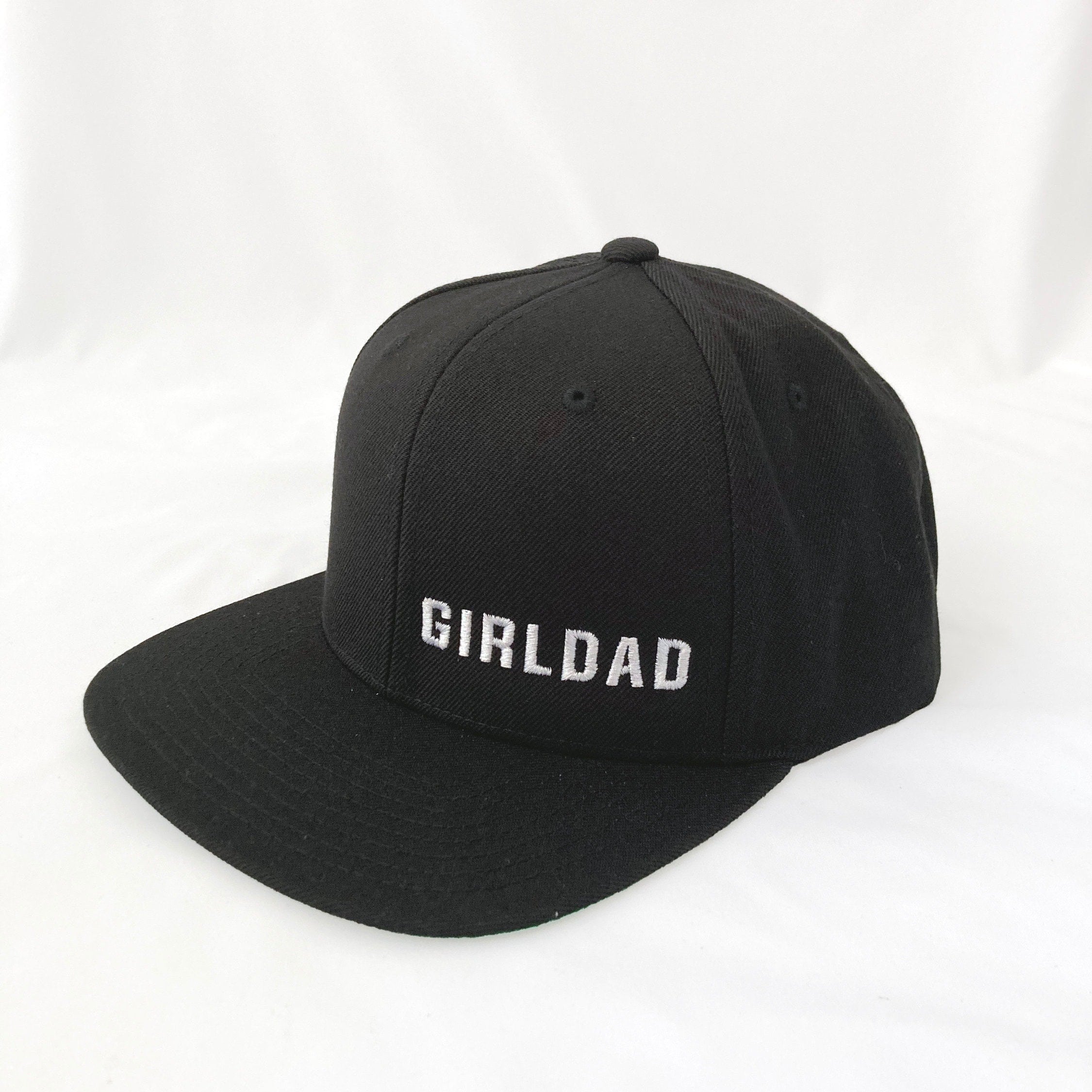 Girldad® Black with White Embroidery Hat