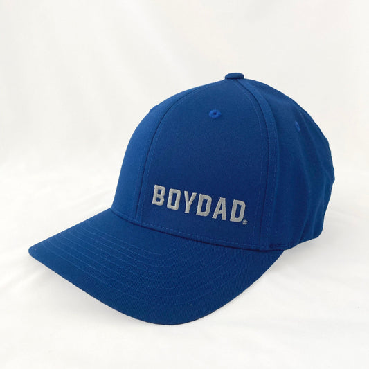 Boydad® Royal Blue with Silver Embroidered Flexfit Hat