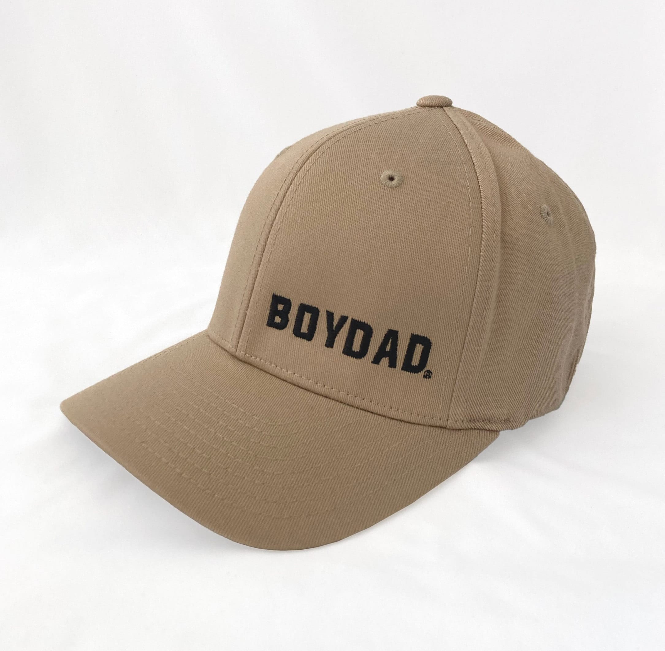 Boydad® Khaki with Black Embroidered Flexfit Hat