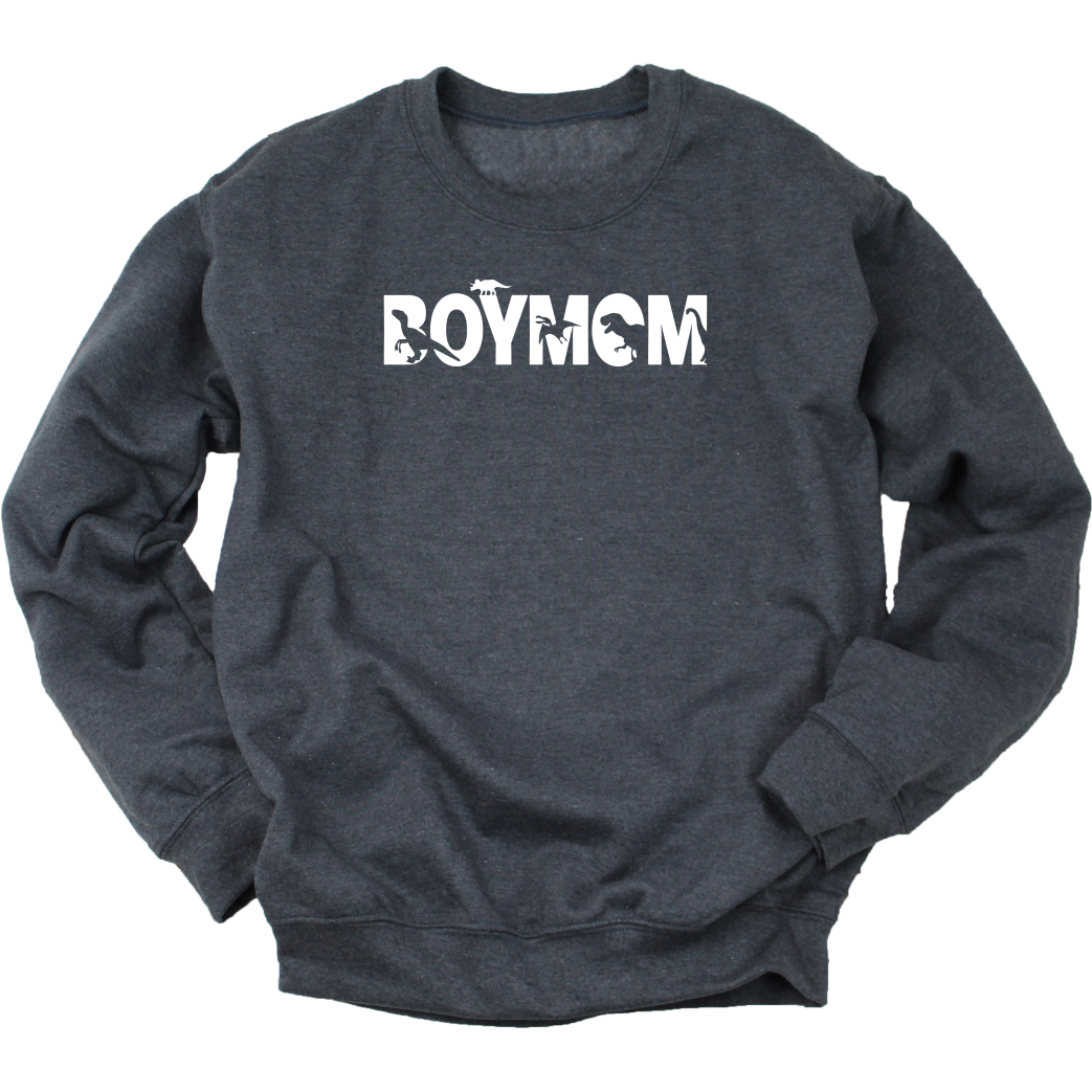 Dino Boymom Dk Grey Sweatshirt