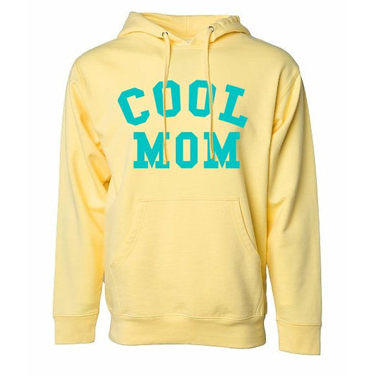 Cool Mom Yellow with Turquoise Hoodie