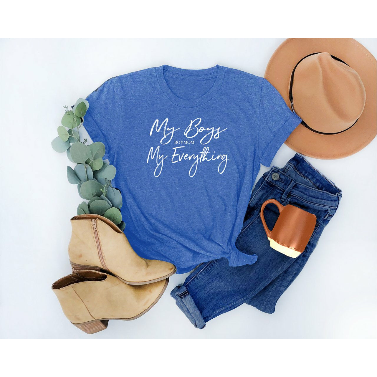 My Boys My Everything TEE - COLUMBIA BLUE (Plural)
