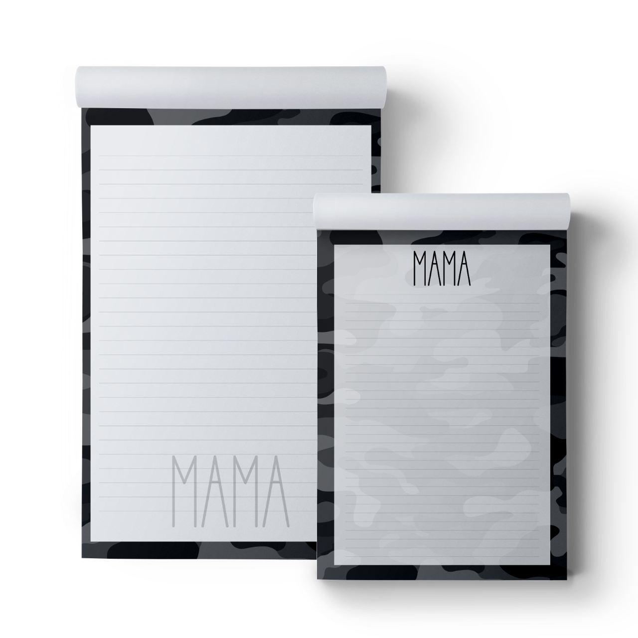Mama Black Camo Note Pad Duo