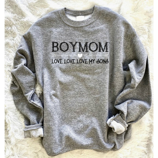 Love My Sons Gray Sweatshirt Plural