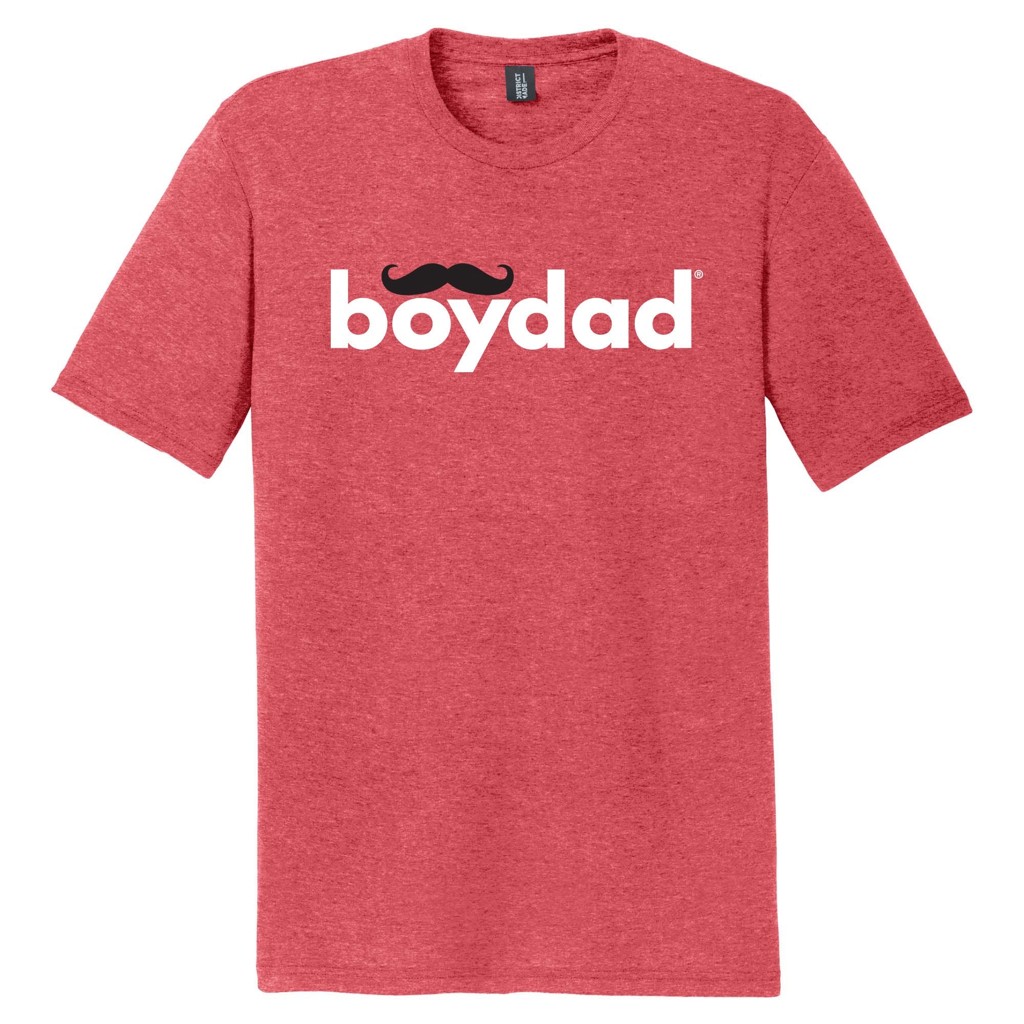 Original Boydad® Mustache Red Crew Tee