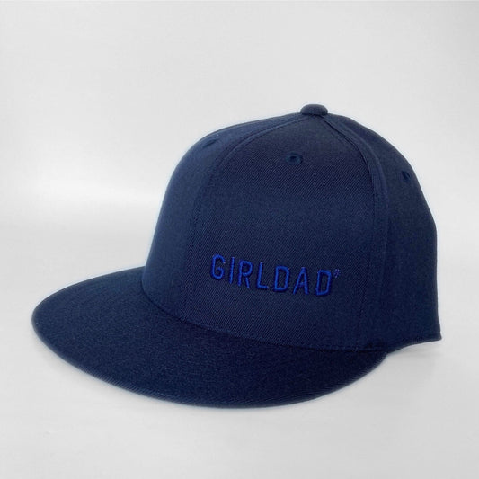 Girldad® Navy/Navy  Flexfit 210® Flat Bill Embroidered Hat