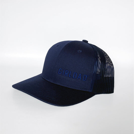 Girldad® Navy/Navy  Embroidered Trucker Hat