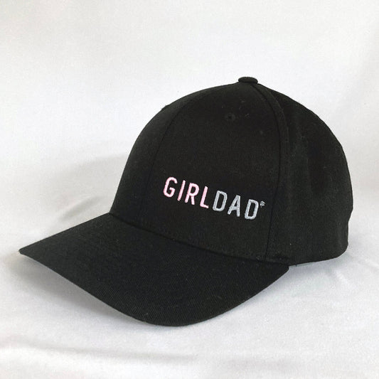 Girldad® Black/Pink  Embroidered Flexfit Hat