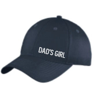 Dad's Girl Navy Hat with offset embroidery