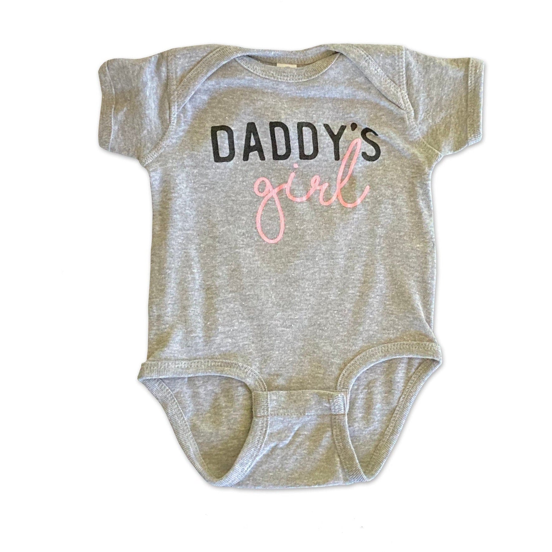 Daddy's Girl Bodysuit Grey Matching Daddy's Girl & Girldad Shirt