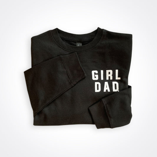 Girldad® Black Crew Sweatshirt