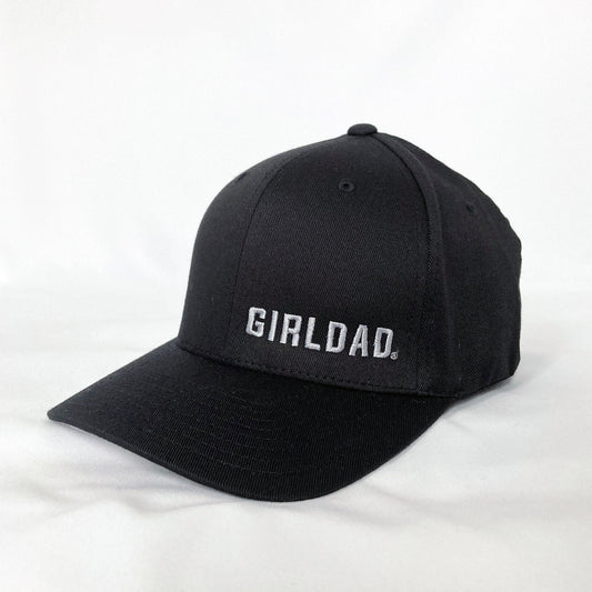 Girldad® Flexfit Cap Black/Silver Embroidered Hat