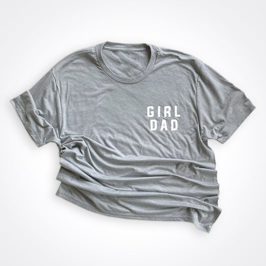 Girldad® Shirt Grey with White Chest Logo