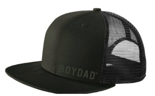 Custom! Boydad® Black Black  Embroidered Trucker Hat