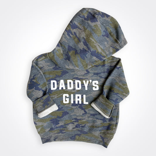 Daddy's Girl Vintage Camo Hoodie Matching Daddy's Girl & Girldad Shirt