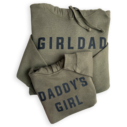Girldad® Military Green Hoodie