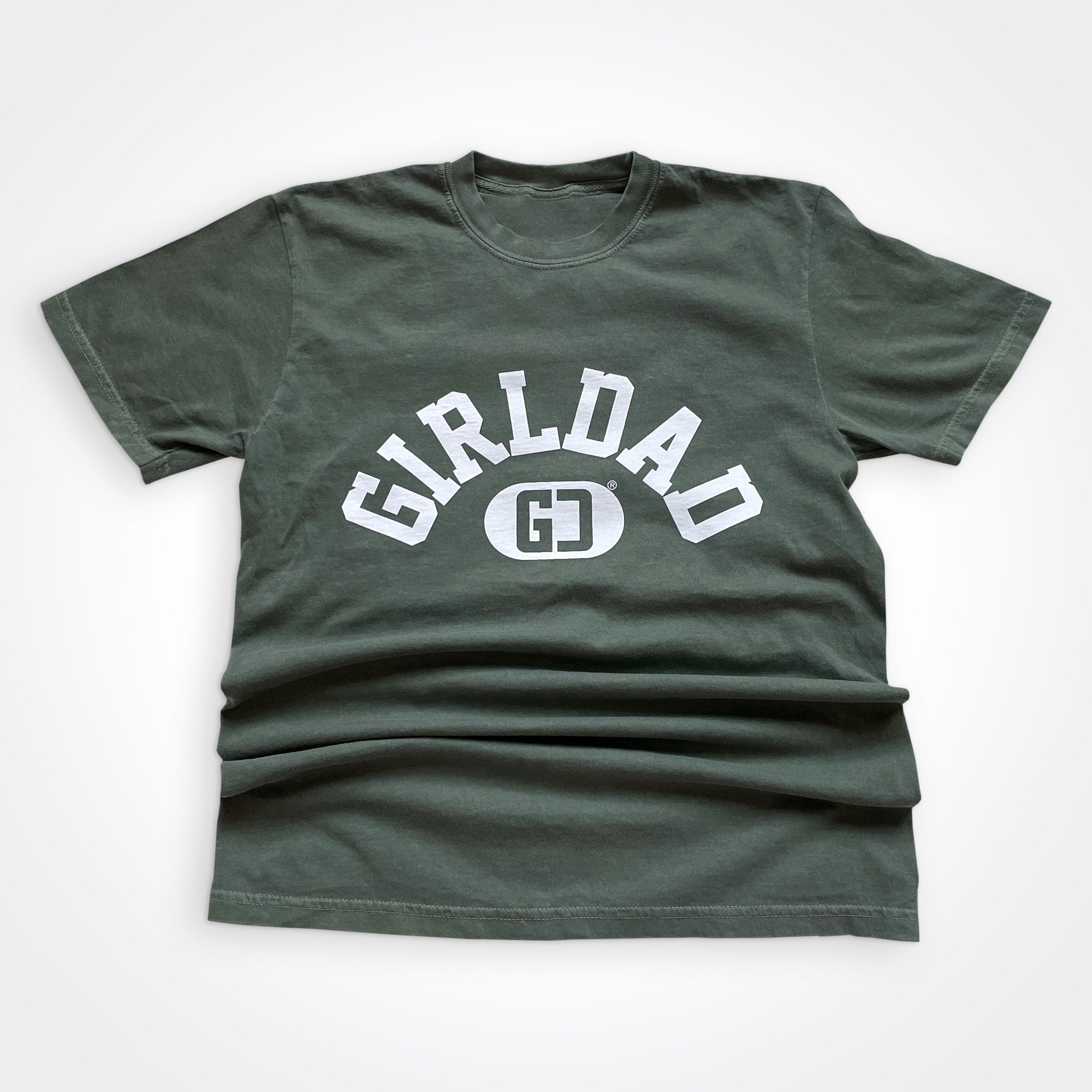 Girldad® Varsity Shirt in Moss Color