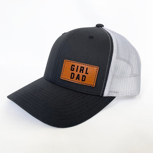 Girldad® Leather Patch Trucker Hat
