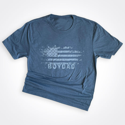 Boydad® USA Distressed Flint Blue Flag T-Shirt WHL