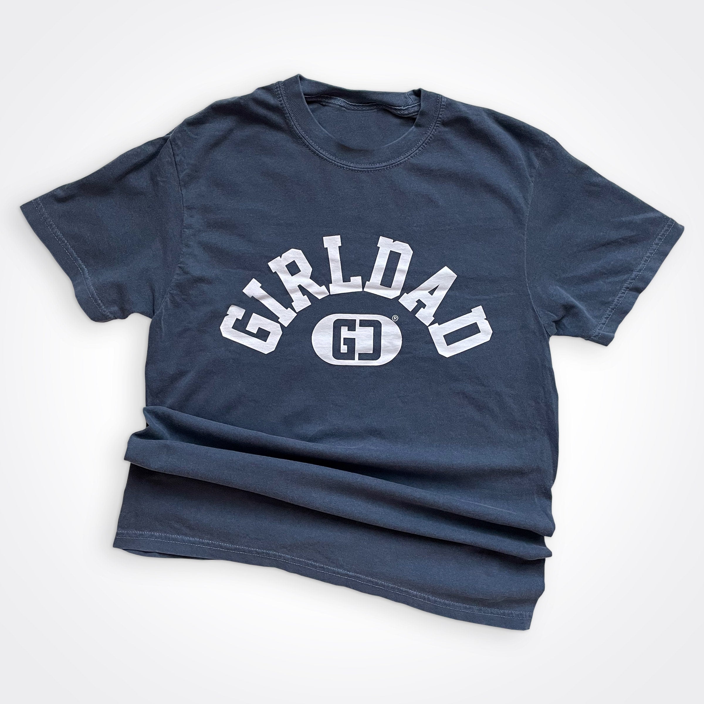 Girldad® Varsity Shirt in Denim Color