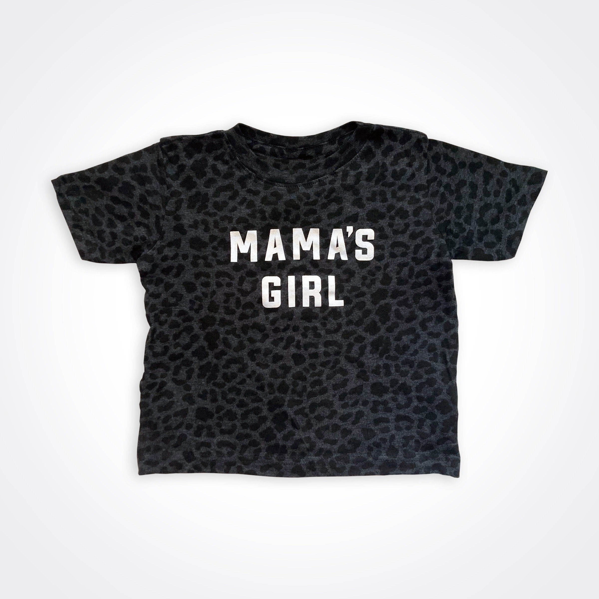 Mama's Girl Black Leopard Shirt Matching Mama's Girl & Girlmom Shirt