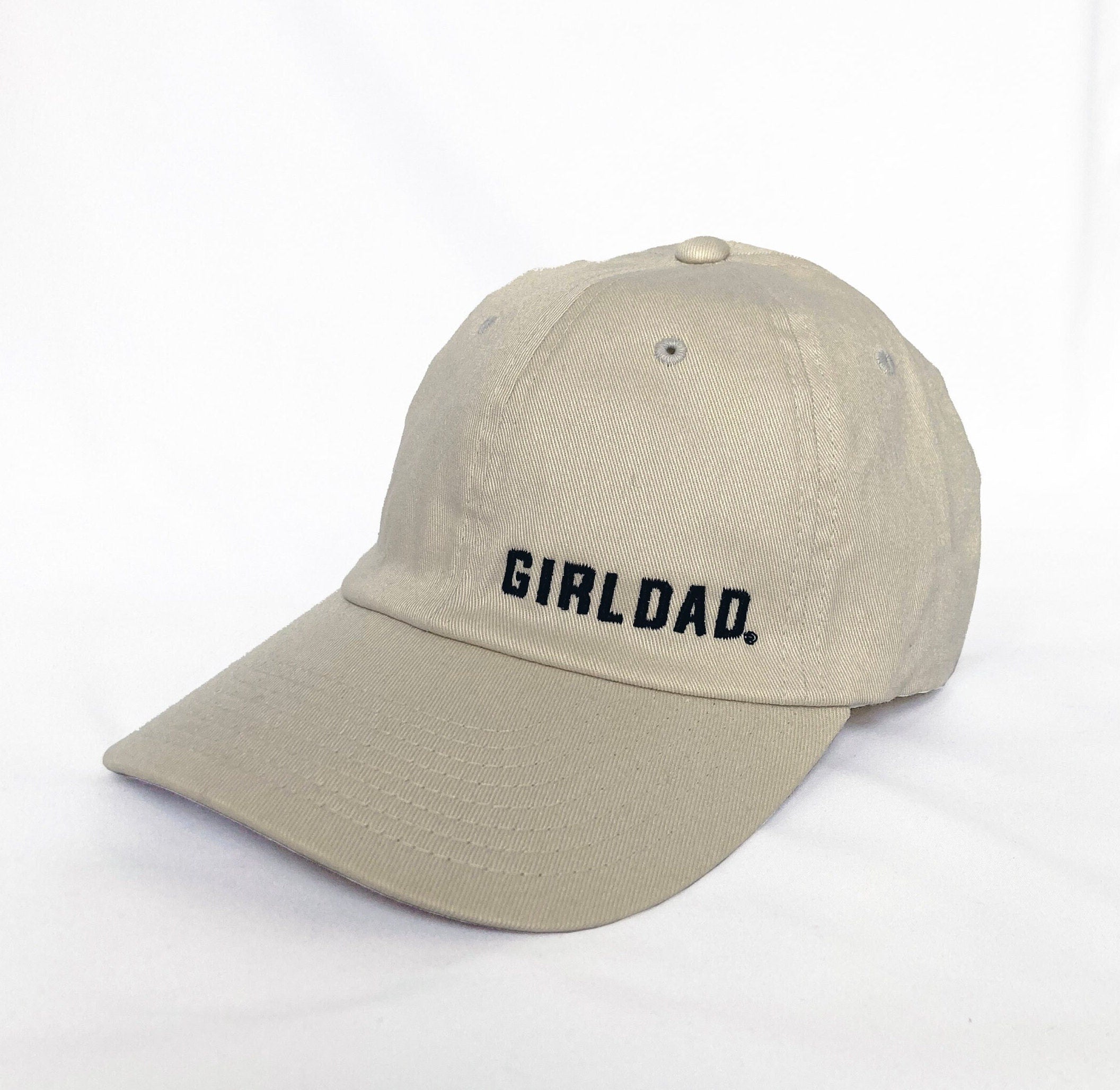 Girldad® Stone/Black Unstructured Embroidered Flexfit Hat