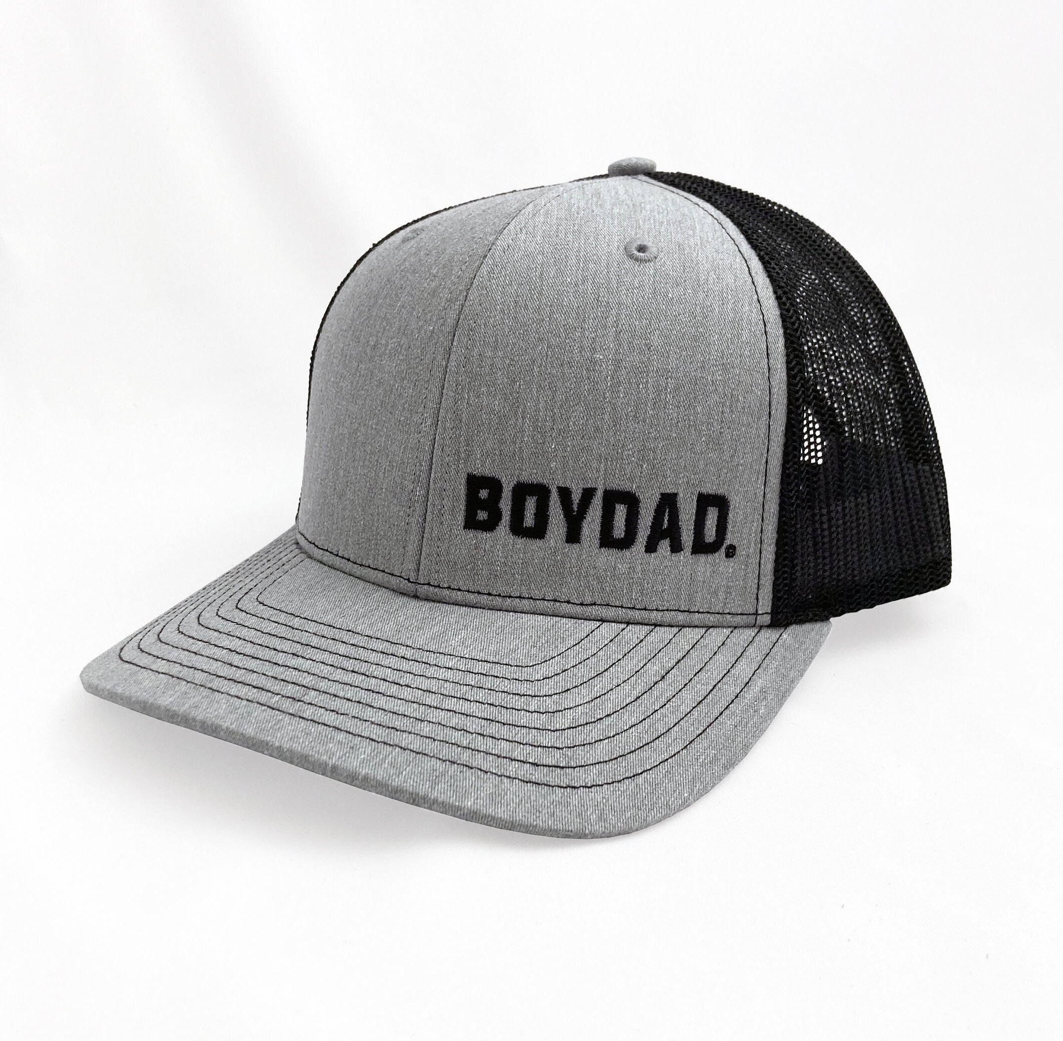 Boydad® & Dad's Boy Heather Grey/Black Structured Matching Hat