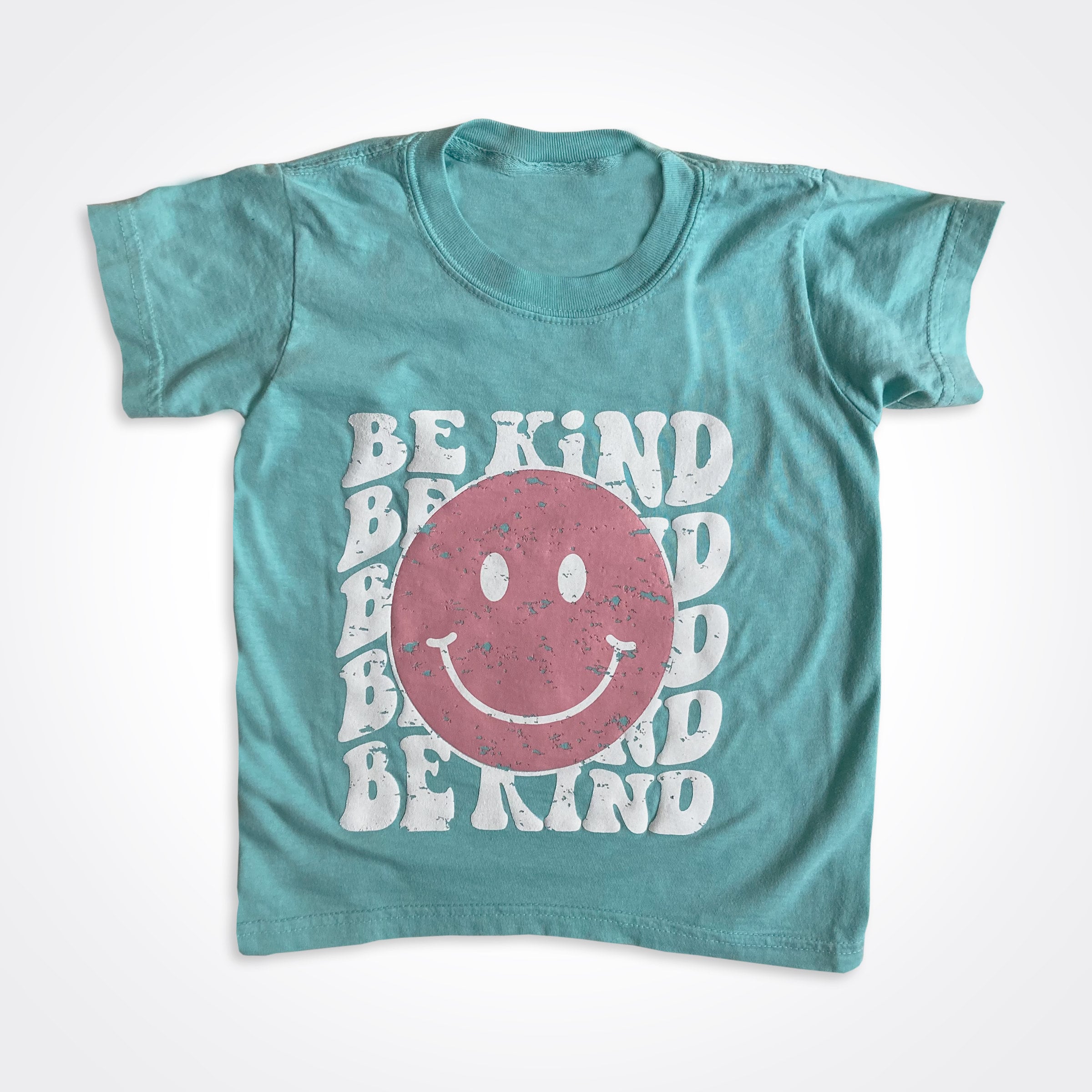 Be Kind Happy Face Chalky Mint