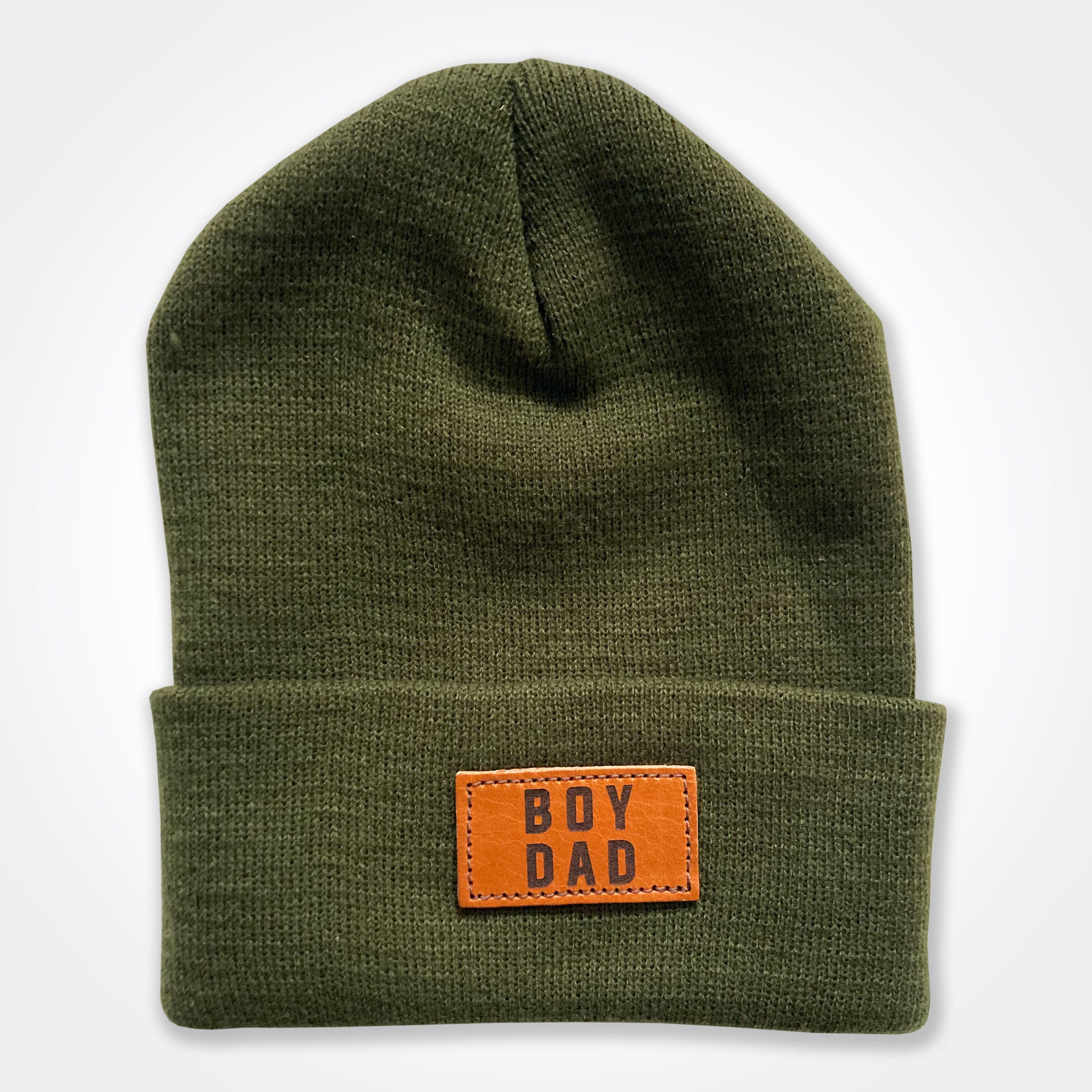 Boydad® Leather Patch Beanie In Olive